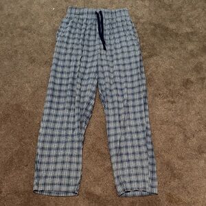 Men's Blue Plaid Pajama Pants